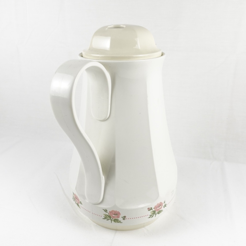 Thermos Vintage Christa Coffee Butler Carafe Pitcher Roses West Germany No. 430 - Picture 11 of 14